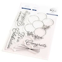 Pinkfresh Studio - Clear Photopolymer Stamps - Ribbons and Balloons