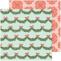 Pinkfresh Studio - Holiday Dreams Collection - 12 x 12 Double Sided Paper - Deck The Halls