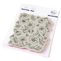 Pinkfresh Studio - Pure Joy Collection - Cling Mounted Rubber Stamps - Breezy Blossoms