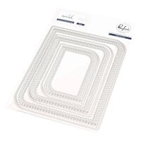 Pinkfresh Studio - Essentials Collection - Dies - Rounded and Braided Rectangle