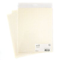 Pinkfresh Studio - Essentials Collection - 8.5 x 11 Paper Pack - Glitter Cardstock - Ivory