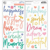 Pinkfresh Studio - Joyful Day Collection - Puffy Stickers - Phrases