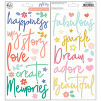 Pinkfresh Studio - Joyful Day Collection - Puffy Stickers - Phrases