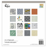 Pinkfresh Studio - Boys Fort Collection - 12 x 12 Paper Pack