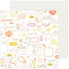 Pinkfresh Studio - Simple and Sweet Collection - 12 x 12 Double Sided Paper - Sweet Life