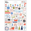 Pinkfresh Studio - December Days Collection - Christmas - Puffy Stickers