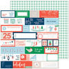 Pinkfresh Studio - Holiday Vibes Collection - Christmas - 12 x 12 Double Sided Paper - Very Merry