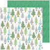 Pinkfresh Studio - Christmas - Home for the Holidays Collection - 12 x 12 Double Sided Paper - Merry and Bright