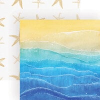Paper House Productions - 12 x 12 Double Sided Paper - Painted Waves