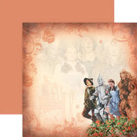 Paper House Productions - Wizard of Oz Collection - 12 x 12 Double Sided Paper - Poppy Field of Oz
