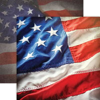 Paper House Productions - 12 x 12 Double Sided Paper - US Flag