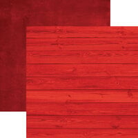 Paper House Productions - 12 x 12 Double Sided Paper - Red Wood
