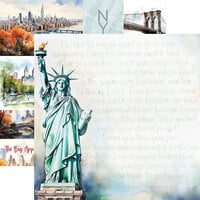 Paper House Productions - 12 x 12 Double Sided Paper - Lady Liberty
