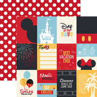Paper House Productions - 12 x 12 Double Sided Paper - Magic Park Tags