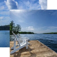 Paper House Productions - 12 x 12 Double Sided Paper - Chairs On The Dock
