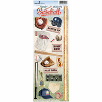 Paper House Productions - Baseball Collection - Cardstock Stickers - Baseball 2