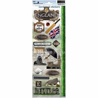 Paper House Productions - England Collection - Cardstock Stickers - England