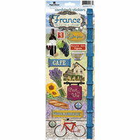 Paper House Productions - France Collection - Cardstock Stickers - France