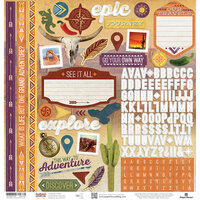 Paper House Productions - Southwest Adventure Collection - 12 x 12 Cardstock Stickers