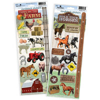 Paper House Productions - Cardstock Stickers - Horse and Farm