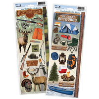 Paper House Productions - Cardstock Stickers - Hunting and Outdoors