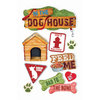 Paper House Productions - Dog Collection - 3 Dimensional Cardstock Stickers with Foil Glitter and Glossy Accents - Dog