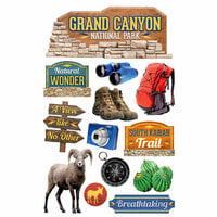 Paper House Productions - 3 Dimensional Cardstock Stickers - Grand Canyon