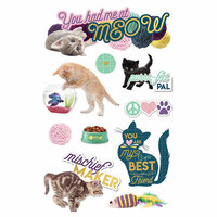 Paper House Productions - 3 Dimensional Stickers - You Had Me at Meow