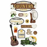 Paper House Productions - 3 Dimensional Stickers - It's A Country Thing