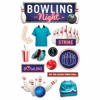 Paper House Productions - 3 Dimensional Stickers - Bowling Night