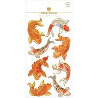 Paper House Productions - 3 Dimensional Layered Cardstock Stickers - Koi