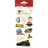 Paper House Productions - Polar Express Collection - Decorative Stickers - Faux Enamel