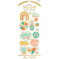 Paper House Productions - Stickers - Foil Accents - Boho Rainbow