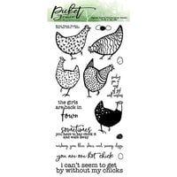 Picket Fence Studios - Clear Photopolymer Stamps - One Hot Chick