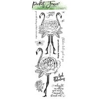 Picket Fence Studios - Clear Photopolymer Stamps - Fabulous Flamingoes