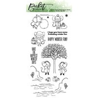 Picket Fence Studios - Clear Photopolymer Stamps - Frolicking Winter Friends