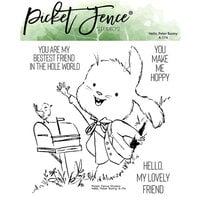 Picket Fence Studios - Clear Photopolymer Stamps - Hello, Peter Bunny