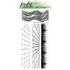 Picket Fence Studios - Clear Photopolymer Stamps - A2 Tall Grass and Waves with Tile and Wood Floor