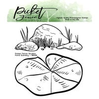 Picket Fence Studios - Clear Photopolymer Stamps - Pond Scenery