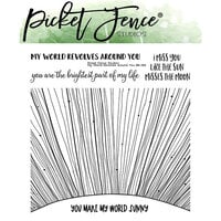 Picket Fence Studios - Clear Photopolymer Stamps - My World Revolves Around You