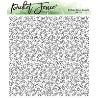 Picket Fence Studios - Clear Photopolymer Stamps - Birthday Dance Confetti