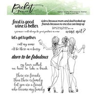 Picket Fence Studios - Clear Photopolymer Stamps - BFF Girl's Night Out