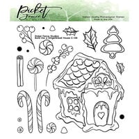 Picket Fence Studios - Christmas - Clear Photopolymer Stamps - Build Me a Gingerbread House