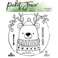Picket Fence Studios - Clear Photopolymer Stamps - Beary Christmas To You