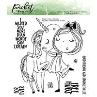 Picket Fence Studios - Clear Photopolymer Stamps - My Pet Unicorn Dear