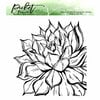 Picket Fence Studios - Clear Photopolymer Stamps - Aeonium African Succulent