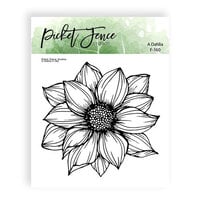 Picket Fence Studios - Clear Photopolymer Stamps - Dahlia