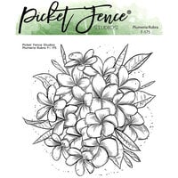 Picket Fence Studios - Clear Photopolymer Stamps - Plumeria Rubra