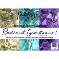 Picket Fence Studios - Fabulously Glossy Card Stock - Radiant Gemstones - 01