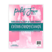Picket Fence Studios - Fabulously Glossy - A2 Card Fronts - Cotton Candy Clouds